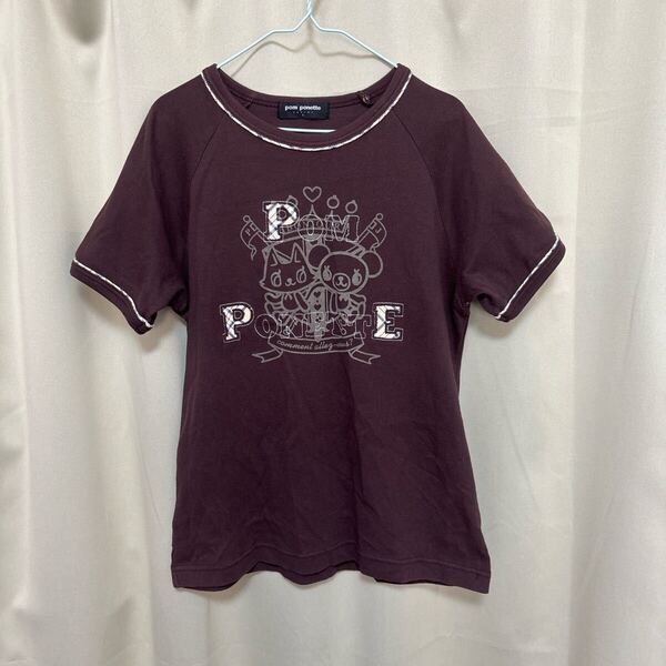 古着 ポンポネット 半袖 Tシャツ カットソー L 160cm ナルミヤ