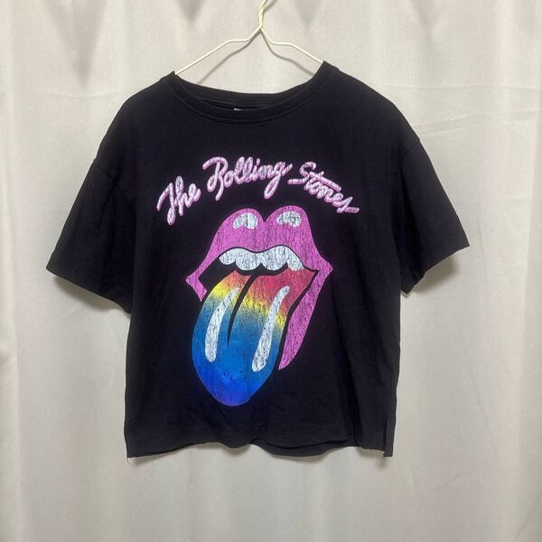 古着 ZARAキッズ ローリングストーンズ 半袖 Tシャツ 122cm