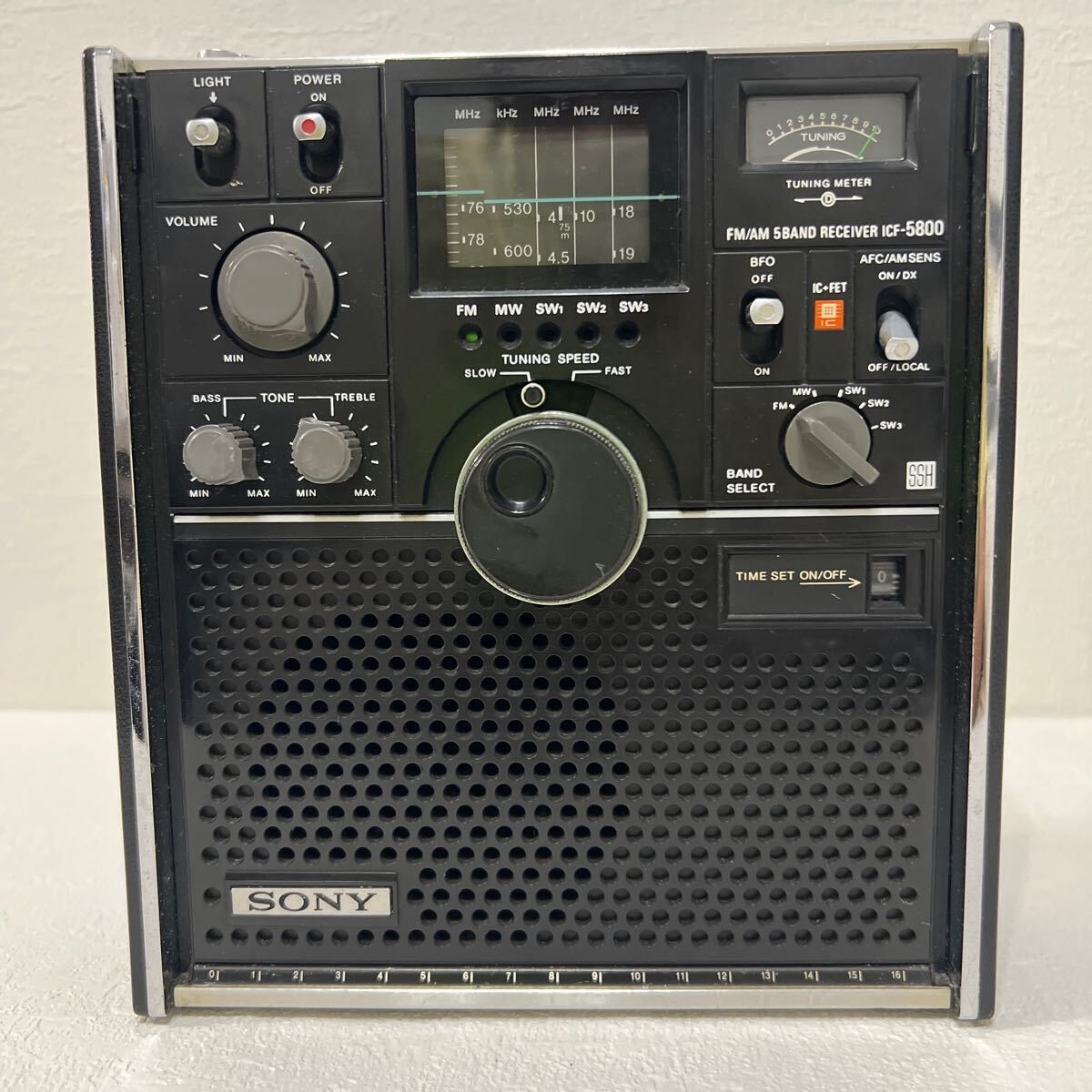 SONYスカイセンサー ICF-5800 FM/AM 美味しゅう NO2 ジャンクで