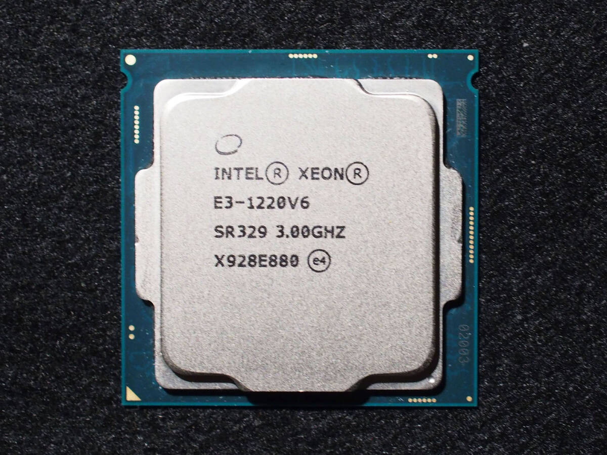 中古 美品 Intel Xeon E3-1220v6 LGA1151 中古 美品 Intel Xeon E3-1220v6 LGA1151 中古パーツ】複数購入