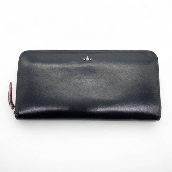 Vivienne Westwood Leather Long Wallet Black / ヴィヴィアンウエストウッド レザー長財布 ブラック