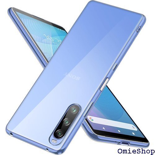 Xperia 10 III ケース クリア SO-52 トラップホール付き 耐衝撃 エクスペリア カバー 全透明 344