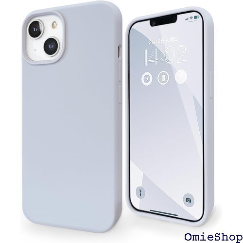 MINTY iPhone13 mini ケース シリコン 耐衝撃 指紋防止 アイスブルー 489