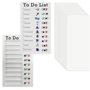 【在庫処分】チェックリスト TO DO リスト 持ち物チェッカー 2個セット ブランクカード20枚付き 忘れ物チェッカー 日常生活