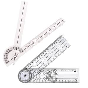 【人気商品】Selinear ゴニオメーター 2個入り プラスチック 透明 多機能 持ち運び便利 図面 工学 建築設計 木工 脊椎
