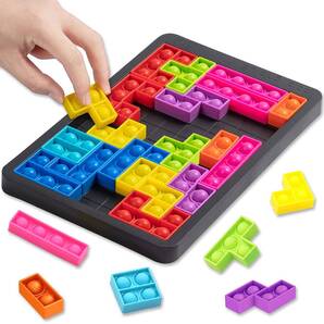 【新着商品】カラフル 大人兼用 子供 ボードゲーム 自閉症特別支援 知育おもちゃ インテリジェンス発展 タングラム 組み合わせ パ