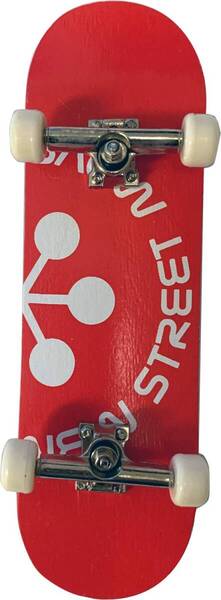 【人気商品】MOVE フィンガーボード STREET 木製 FINGERBOARD NEW (レッド)