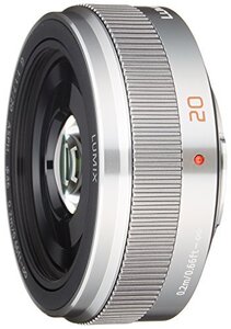 パナソニック 単焦点レンズ マイクロフォーサーズ用 ルミックス G 20mm/F1.7 II ASPH. シルバー H-H020A-S(中古品) (shin