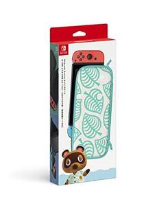 【任天堂純正品】Nintendo Switchキャリングケース あつまれ どうぶつの森エディション ~たぬきアロハ柄~(画面保護シ (中古品) (shin