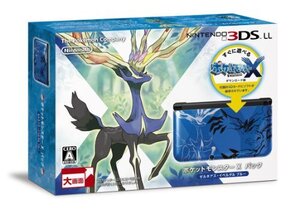 【中古 良品】 ニンテンドー3DS LL ポケットモンスター Xパック ゼルネアス・イベルタル ブルー【メーカー生産終了】 (shin