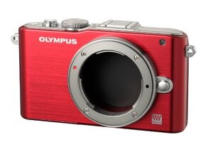 OLYMPUS ミラーレス一眼 PEN Lite E-PL3 ボディ レッド E-PL3 BODY RED (shin