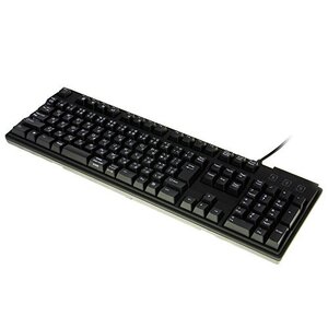 オウルテック Cherry社製「青軸」メカニカルキースイッチ採用 USB/PS2両対応 Nキーロールオーバー対応 109フルキー 日本語 (shin