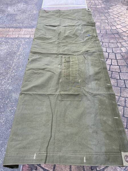 ★★ USED ルーマニア軍 放出 ポンチョ テントシート パラトカ オリーブ★