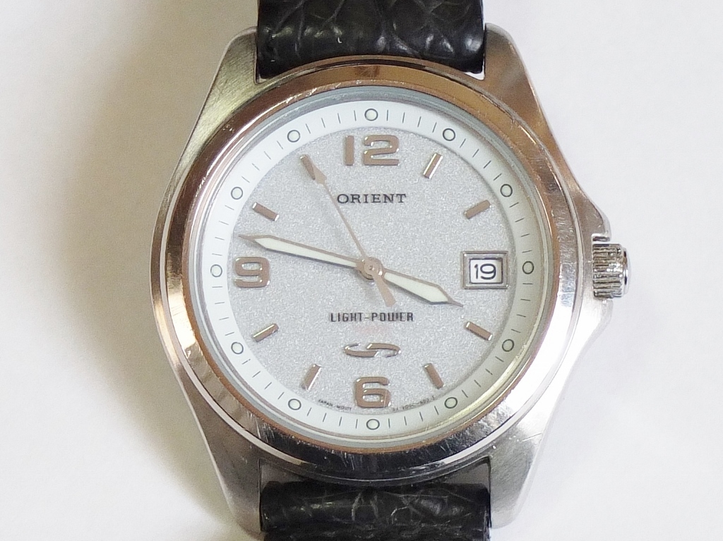 ORIENT オリエント クォーツ クロノデラックス 動作未確認