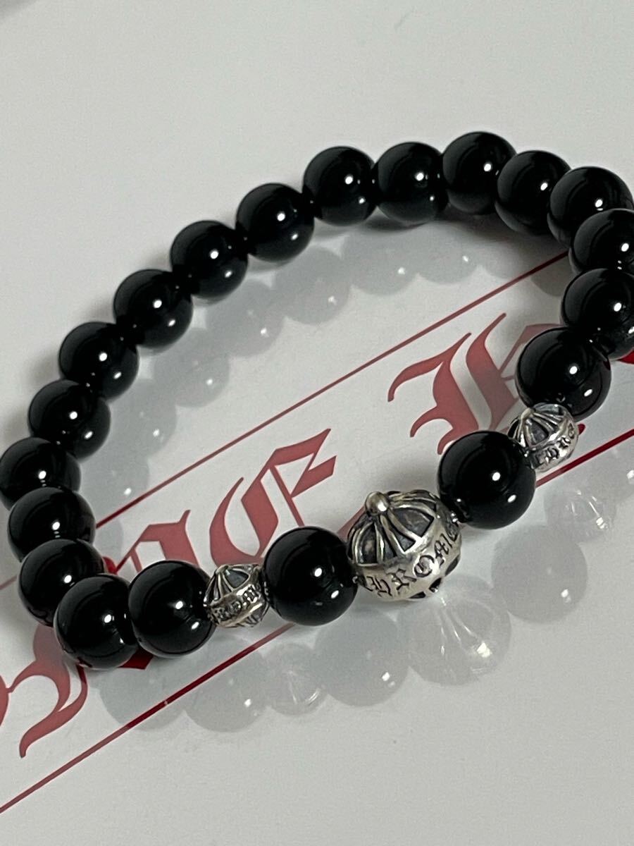 CHROME HEARTS】クロムハーツ ビーズブレスレット 8mm マッド