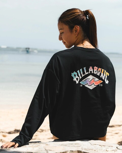 ★送料無料★2025春夏 新品【BILLABONG/ビラボン】【水陸両用】MORFY SUNSET ARCH LS TEE RASH 長袖ラッシュガード BLK M BF013857
