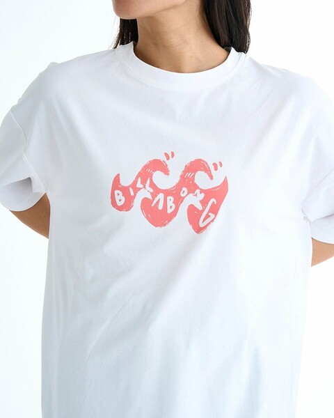 ★送料無料★2025春夏 新品【BILLABONG/ビラボン】【水陸両用】【ZACKBALANG】SWELL SURF TEE ラッシュガード WHT レディースM BF013879