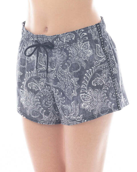 ★送料無料★2025春夏 新品【BILLABONG/ビラボン】SIDE LOGO TAPE SHORT BOARDSHORTS ボードショーツ BDN レディースM BF013501