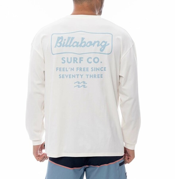 ★送料無料★2025春夏 新品【BILLABONG/ビラボン】SOFTTY LS TEE 長袖サーフTシャツ【WIDE FIT】 CRM メンズL BF011862