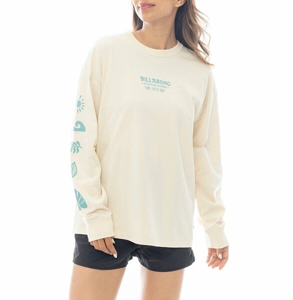★送料無料★2025春夏 新品【BILLABONG/ビラボン】【A/DIV.】 ADIV LS TEE ロンT WCP レディースL BF013058
