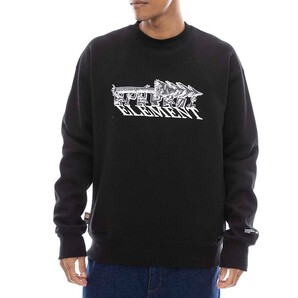 【SALE】★送料無料★2025春夏 新品【ELEMENT/エレメント】KSK GUARDIAN CREW トレーナー FBK メンズM BF021006