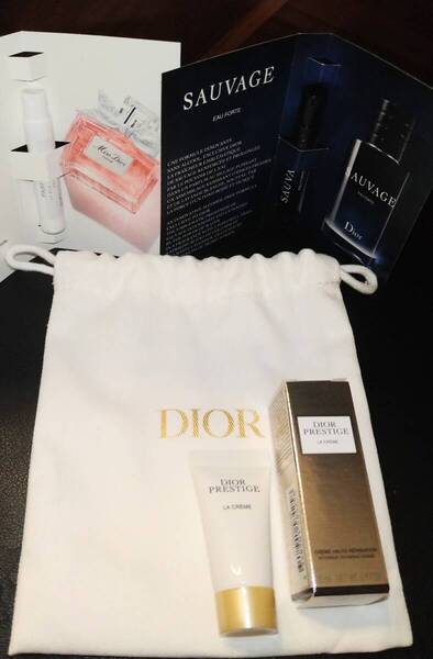 正規品 新品 DIOR ポーチ ミス ディオール パルファン ソヴァージュ オー フォルト プレステージ ラ クレーム Nクリーム Christian Dior