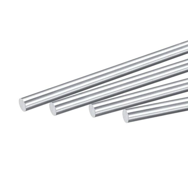 リニアモーションロッド ストレートモーションロッド 炭素鋼ロッド ハードシャフトソリッドラウンドロッド 3Dプリンター用 8mmx200mm 4個入
