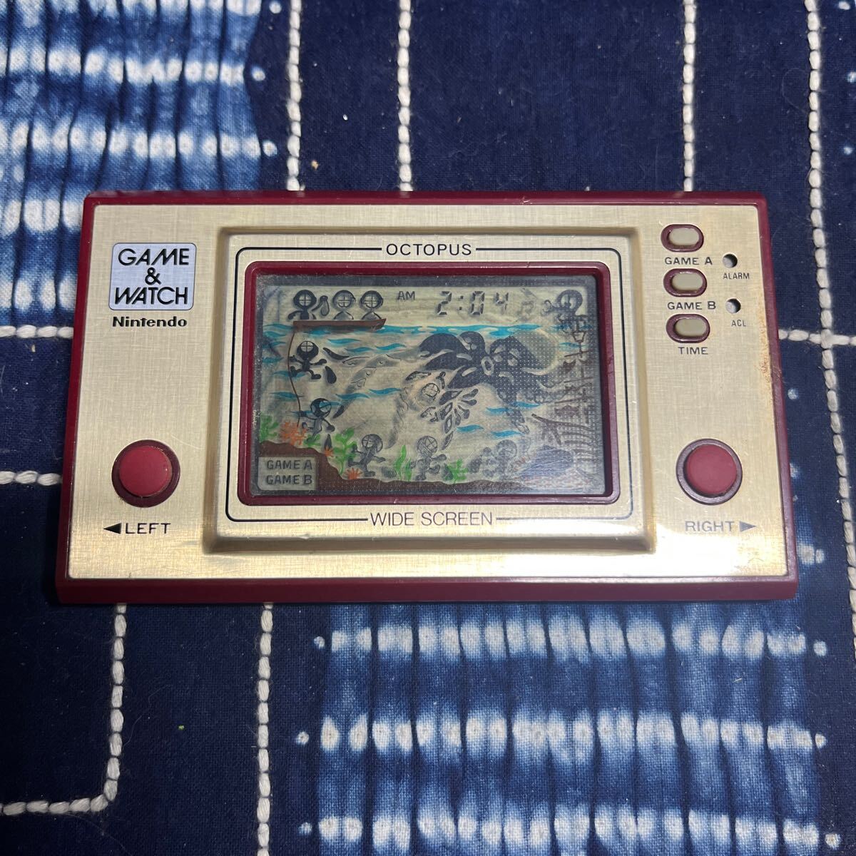 ゲームウォッチ オクトパス【動作確認済み】 - メルカリ