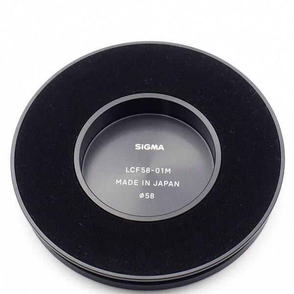 SIGMA Lens Cap LCF58-01M for 35mm F2 50mm F2 DG DN Contemporary L-Mount / E-Mount マグネット式 メタルキャップ スペア 中古お買い得