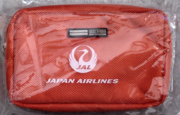 JAL× ZEROHALLIBURTONコラボ アメニティポーチ オレンジ ビジネスクラス