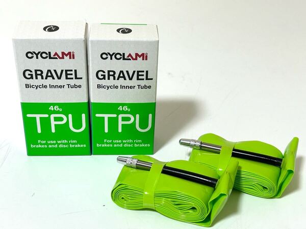 【送料無料】CYCLAMI TPUチューブ 700×32-47C 仏式バルブ長65mm 新品2個セット《グラベルロード/シクロクロス/ETRTO630/ETRTO635》