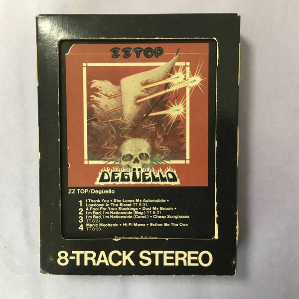 ZZ TOP DEGUELLO 8 TRACK CARTRIDGE US製