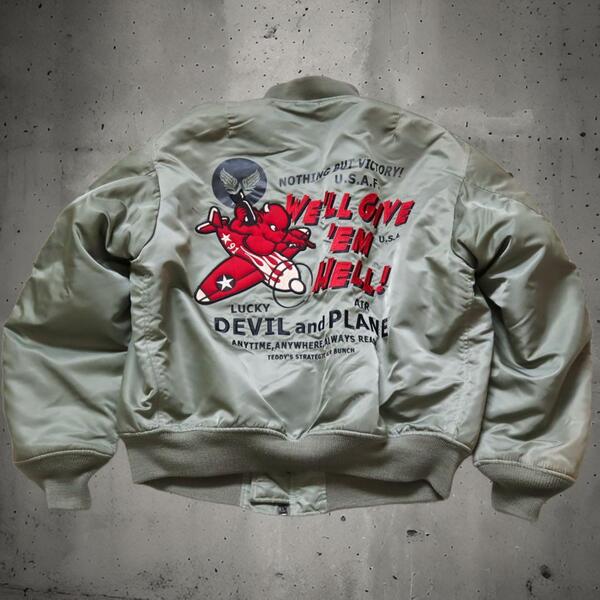 TEDMAN/テッドマン TED COMPANY テッドカンパニー MA-1 フライトジャケット TMA-420 WE'LL GIVE'EM HELL サイズ44