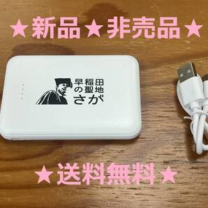 新品非売品! 合格 のゲン担ぎに! 早稲田大学 モバイルバッテリー Type-C mobile battery WASEDA ( 早大 慶應 大学受験 赤本 共通テスト )