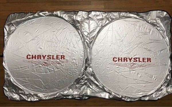 送料無料!誰もしてない!駐車場で目立つ!クライスラー CHRYSLERロゴサンシェード 300C PTクルーザー グランドボイジャー バイパー