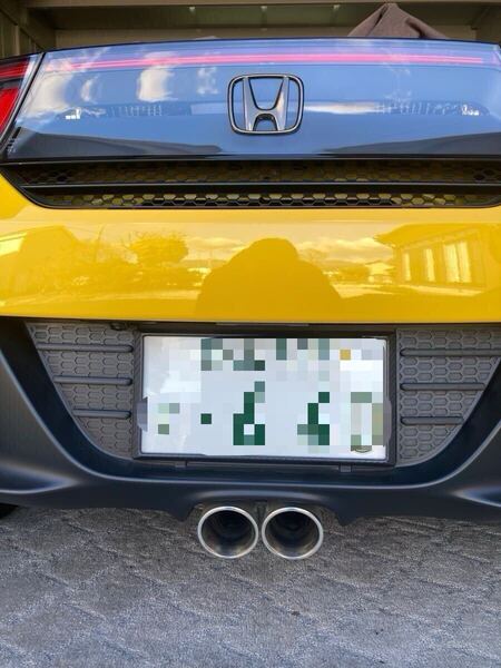ホンダ S660 リアバンパー ダミーダクト フィン ブラック