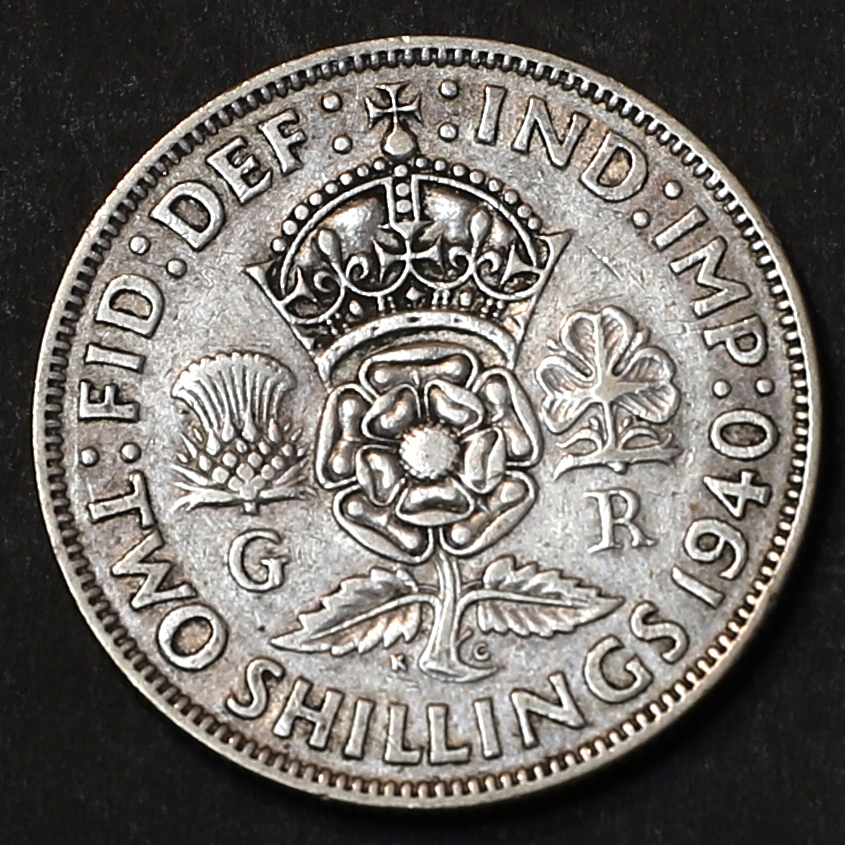 イギリス　1970年　2シリング硬貨 イギリス 1970年 2シリング硬貨