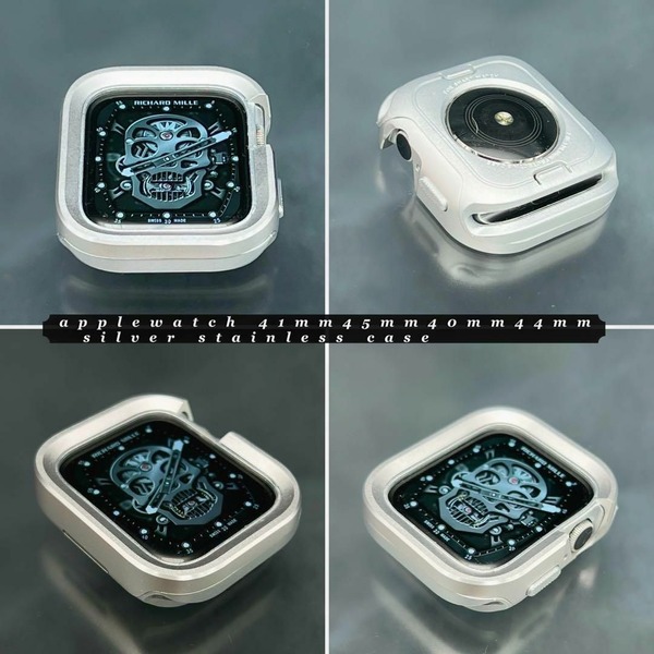 46mm シルバー アップルウォッチ アルミニウム ケース 49mm 45mm 44mm 41mm 40mm ウルトラ シリーズ10