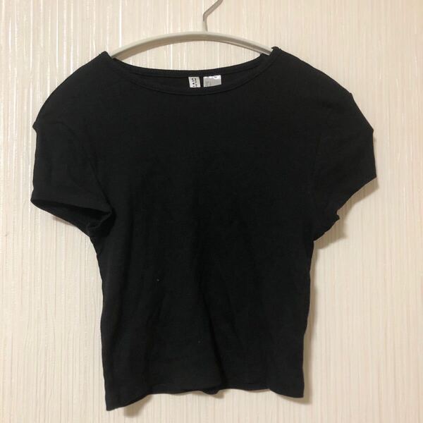 未使用 H&M エイチアンドエム トップス Tシャツ トップス 半袖 レディース 黒 半袖Tシャツ
