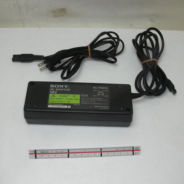 動作品:SONY AC-FD010 液晶テレビ用ACアダプター DC18V 4.8A