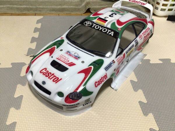 タミヤ TAMIYA sp.1750 Toyota celica GT-four RC st205 カストロールセリカWRC風 素人塗装 ルーフエアインテーク付
