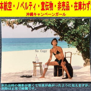 佐々木恵 沖縄キャンペーンガール 写真 水着 日本航空 ノベルティ 宣伝物 非売品 1980年代 2L-3