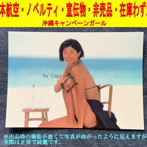 佐々木恵 沖縄キャンペーンガール 写真 水着 日本航空 ノベルティ 宣伝物 非売品 1980年代 2L-2