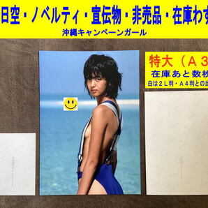 鷲尾いさ子 沖縄キャンペーンガール 写真 水着 全日空 ノベルティ 宣伝物 非売品 1980年代 特大-1