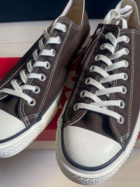 新品未使用 コンバース キャンバス オールスター J OX ダークブラウン 28センチ