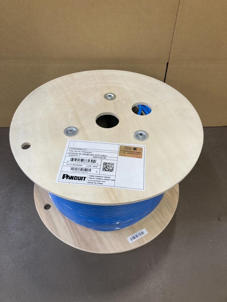 PANDUIT LANケーブル Cat 6A1000FT/304.8M 青 パンドウイットコーポレーション(PANDUIT) LANケーブル 通販