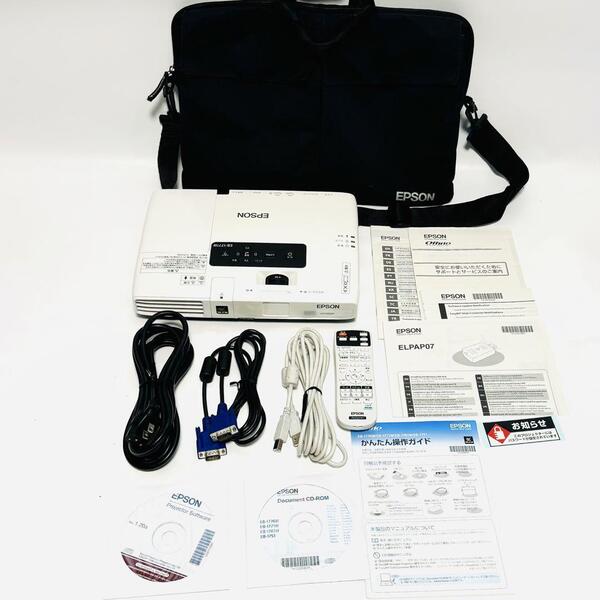 EPSON プロジェクター EB-1771W 3,000lm WXGA 1.7kg 総使用時間399h