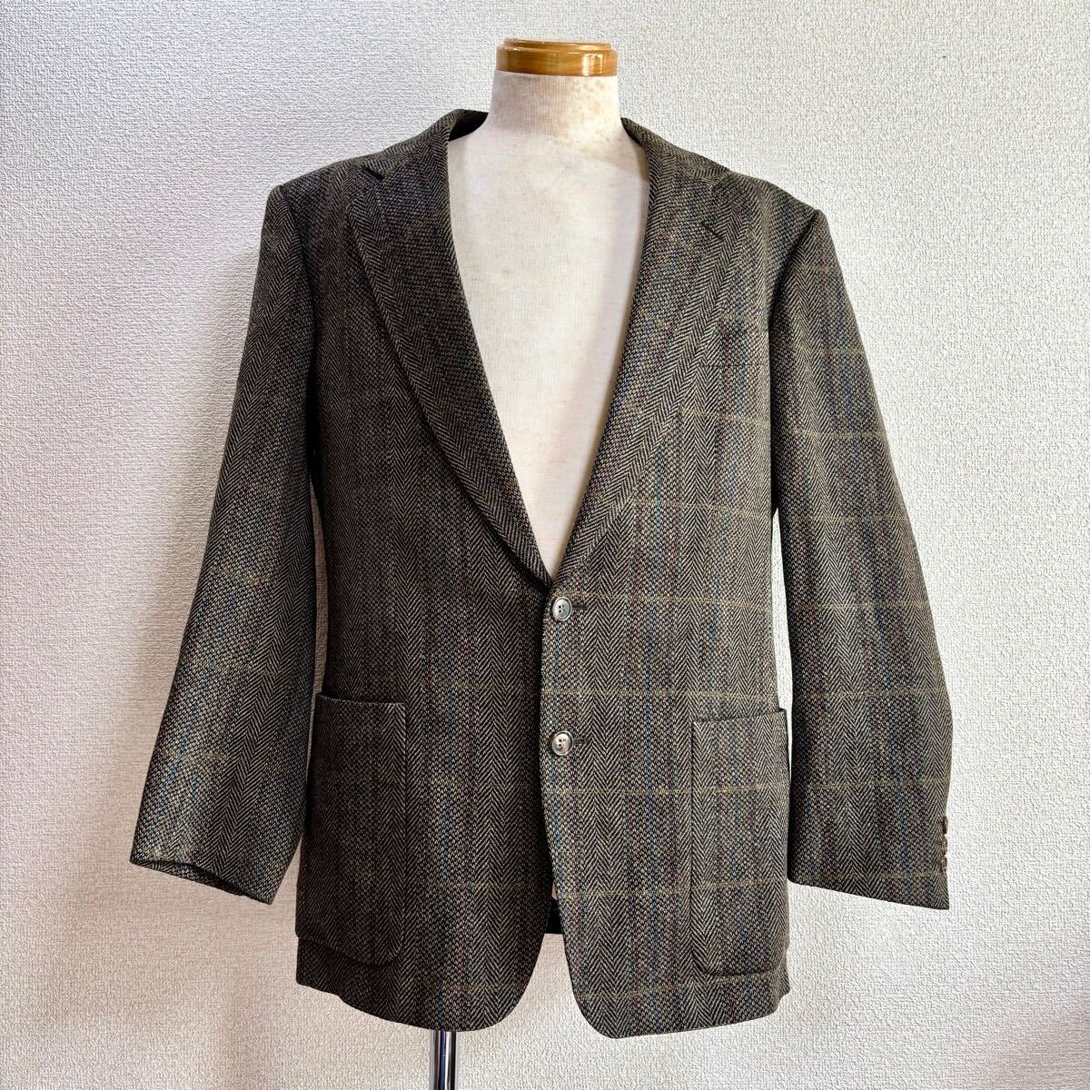 【希少】バーバリー　テーラードジャケット　ヘリンボーン　ウール　カシミヤ 2025年最新】Yahoo!オークション -バーバリー テーラード