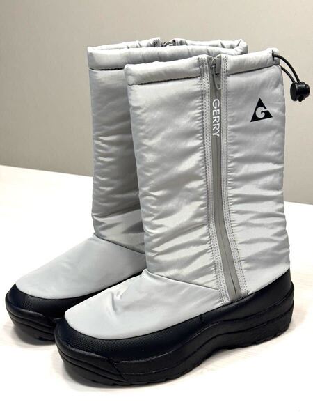 (送料無料)新品未使用品 GERRY ジェリー 防水撥水加工 ファスナーで履きやすい レディース スパイク付ロングブーツ☆サイズ 23㎝