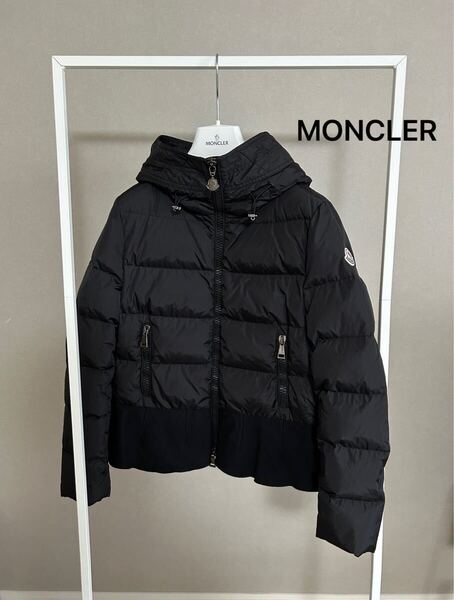 ★モンクレール★MONCLER★NESEA★フリルダウンコート★サイズ1★ブラック★美品★